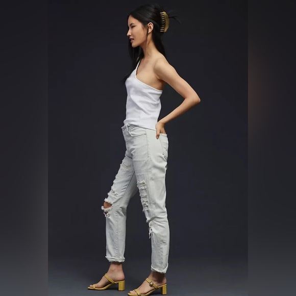 NWT. Anthropologie PILCRO MID-RISE SLIM BOYFRIEND JEANS size 31 regular - Picture 3 of 9